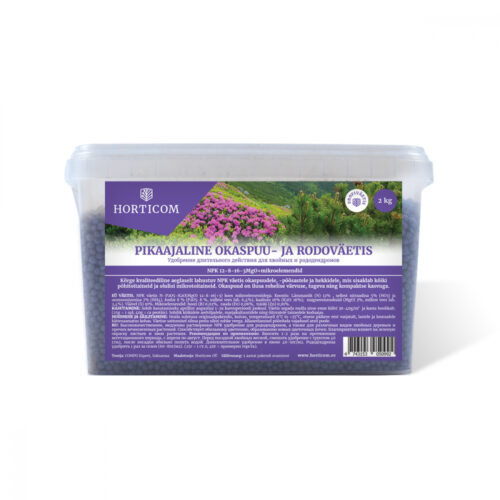 Pikaajaline okaspuu - ja rodoväetis 2kg